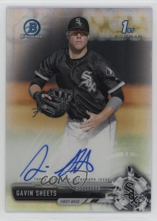 2017 Bowman Draft Chrome Pick Refractor 244/499 Gavin Sheets #CDA-GS Auto 13iq