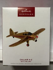 HALLMARK 2024 SKY'S THE LIMIT CALLAIR A-2 PLANE SERIES ORNAMENT