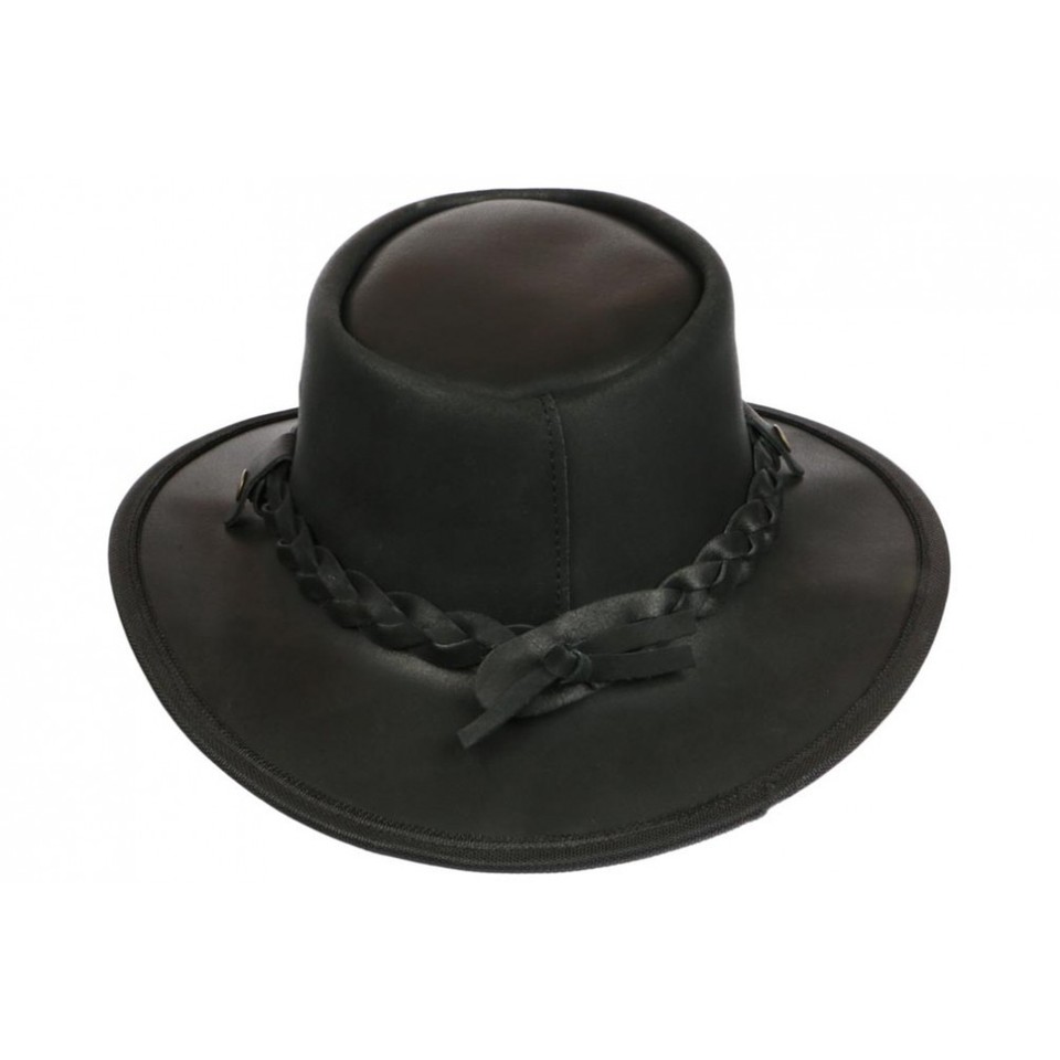 Chapeau de paille Zely - Capeline été Bleu marine par Nyms Création
