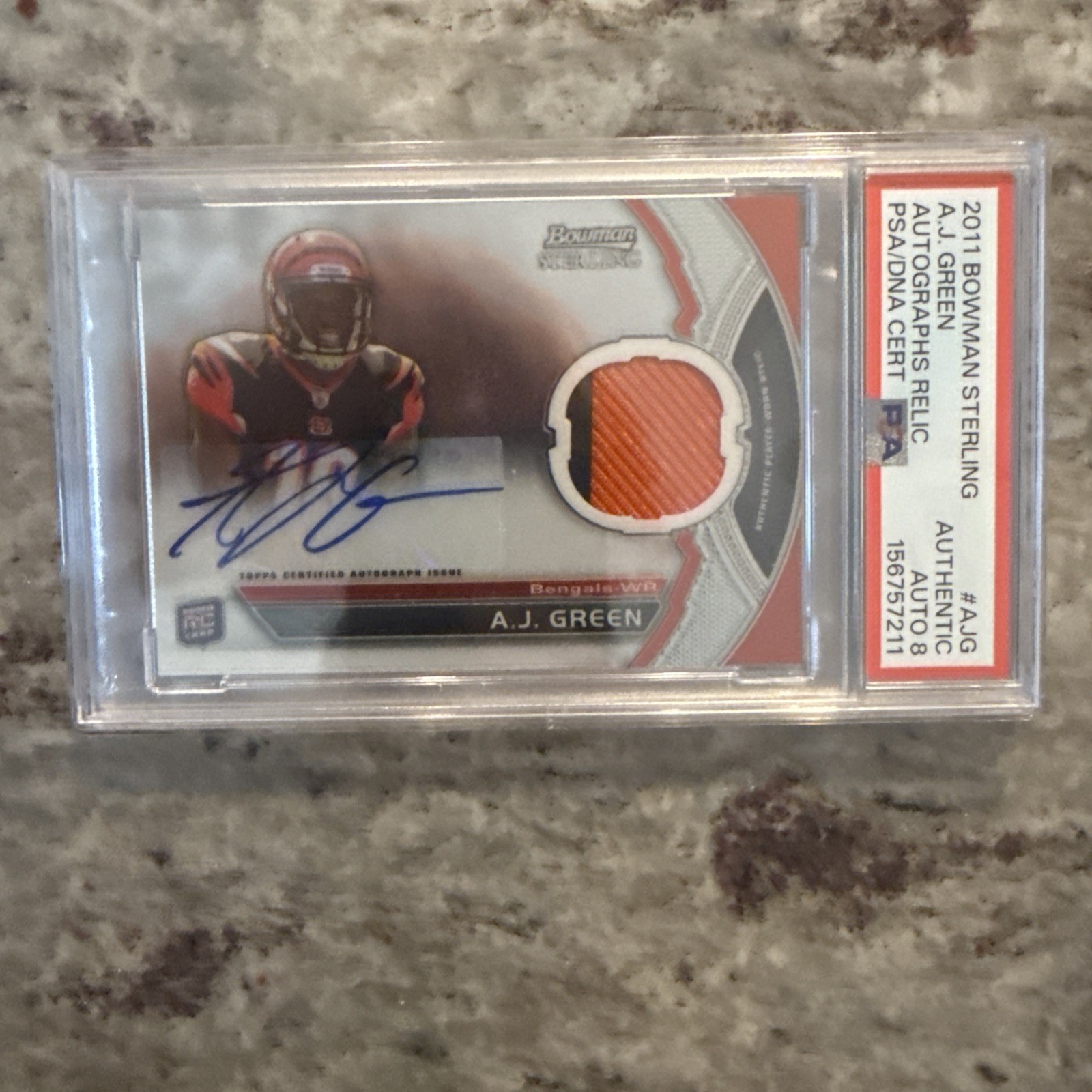 AJ Green Bowman Sterling Autographs Relic #AJG Base