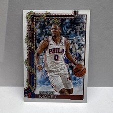 Topps 2025-26 Tyrese Maxey #H17 Philadelphia 76ers Holiday Base Set Single