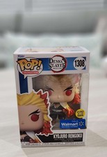 Funko Pop! Animación Demon Slayer Kyojuro Rengoku #1308 Walmart Ex. GITD NUEVO