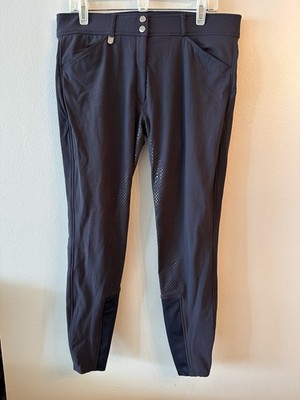 Horze Breeches Womens 32 US Grand Prix Silicone Full Seat Blue Equestrian Riding