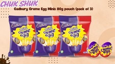 Cadbury Creme Egg Minis 80g pouch (pack of 3) - Easter Egg Hunt 2026 Kids Treat