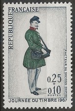 N° 1516**  JOURNEE DU TIMBRE 1967