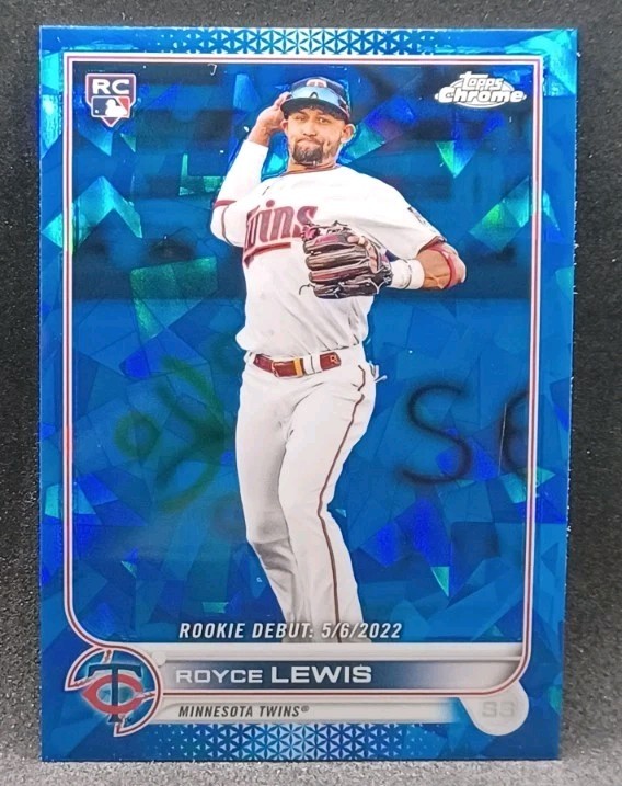 2022 Topps Chrome Update Sapphire Edition #US149 Rookie Debut Royce Lewis RC