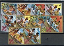 Burundi 1967 Scouts Scott# 207-11,C41-5 Mint NH Imperf