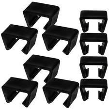 10Pcs Reusable Sectional Chair Clips Black PP Patio Furniture Fasteners