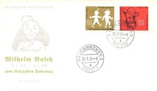 862447) Saarland FDC Nr.429-430 Wilhelm Busch Max und Moritz