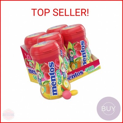 Mentos Sugar-Free Chewing Gum, Tropical, Red Fruit and Lime, 50 Piece Bottle (Pa