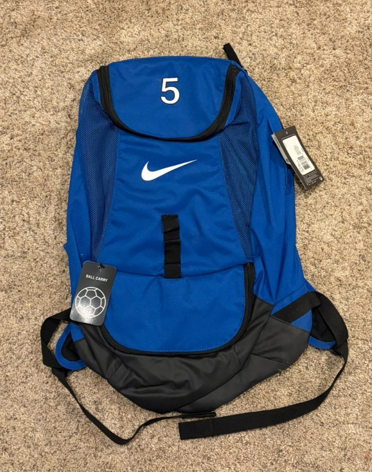 Nike Soccer Bag Tarpaulin Style M 2259 Cu In Blue #5 NWT