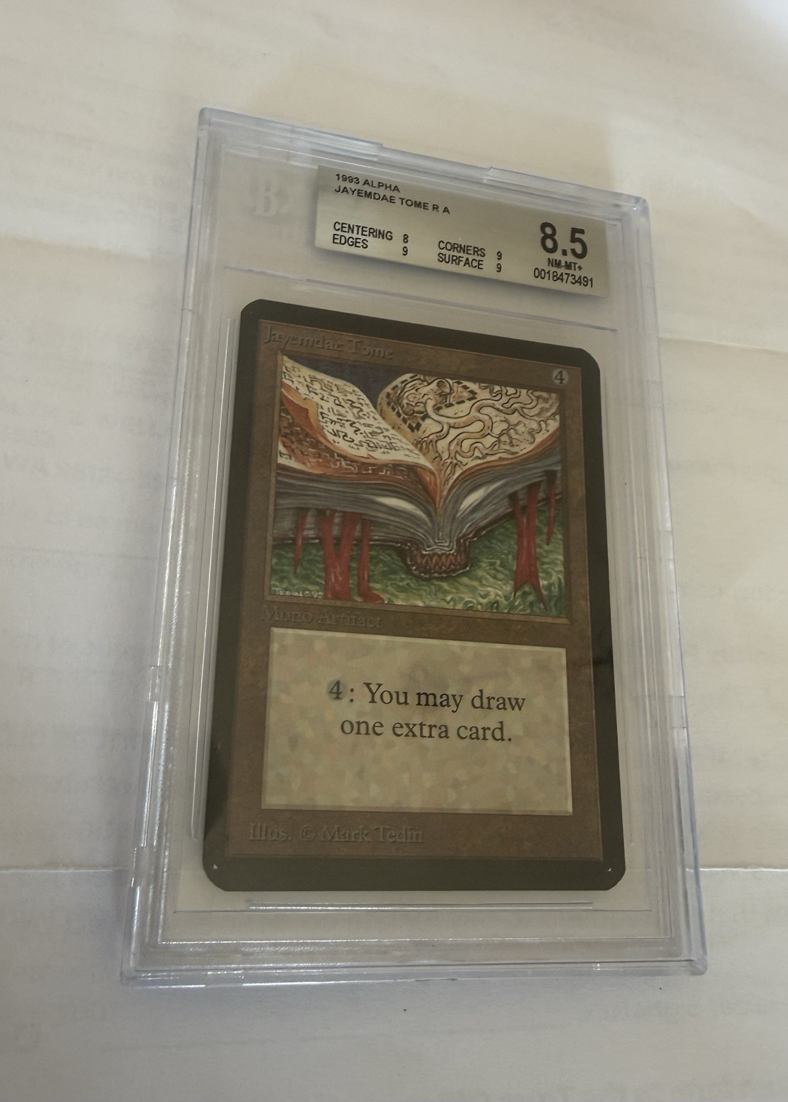 1993 MTG Jayemdae Tome ALPHA  BGS 8.5 NM -MT+
