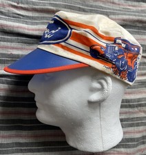Vintage Ford Painters Hat Cap Striped Snapback Bronco Mustang RARE 70s USA Made