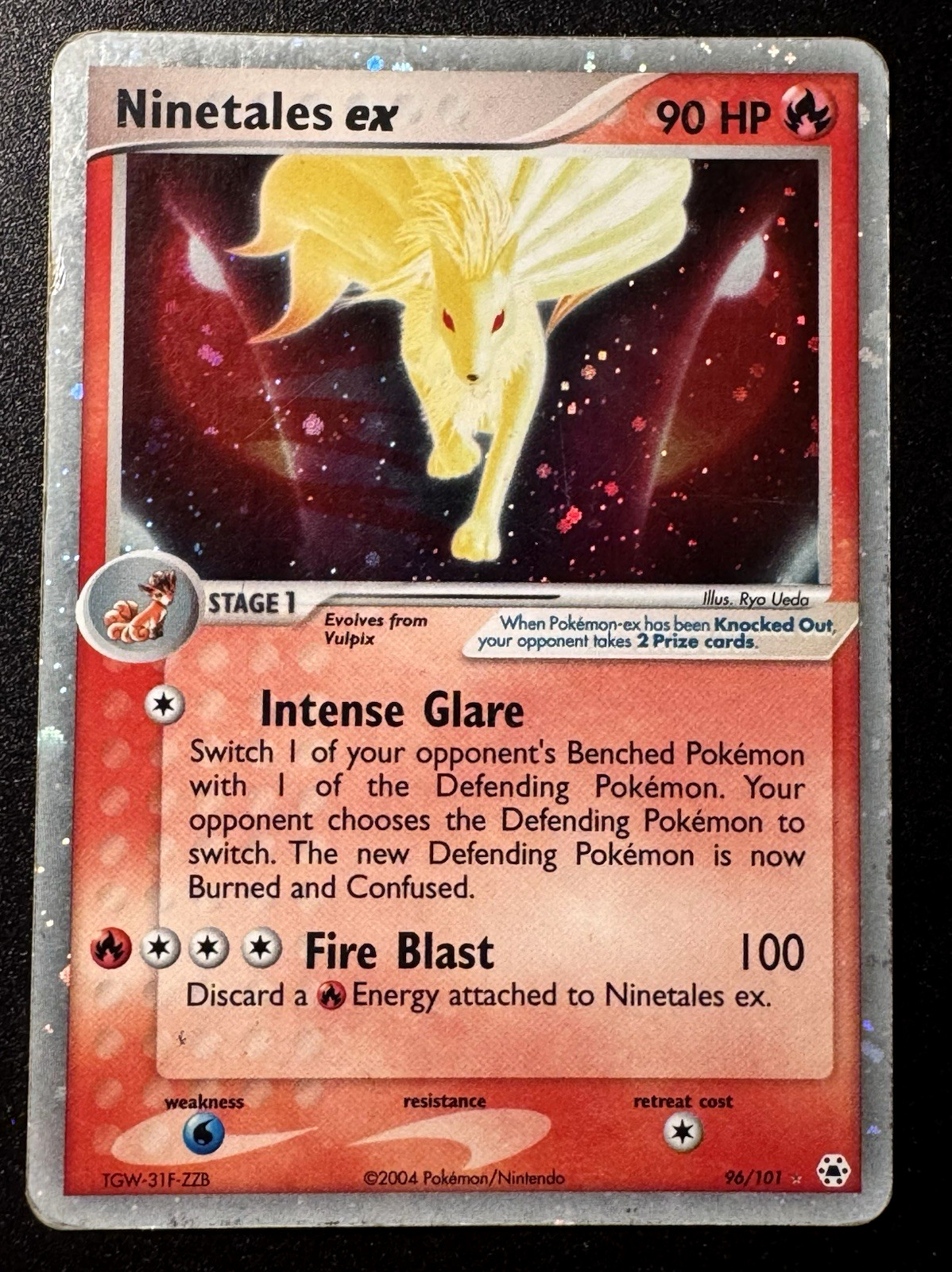 Ninetales ex 96/101 EX Hidden Legends Pokemon Card Holo Foil Rare HP