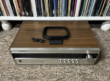 Vintage Sony ST-5055 FM Stereo/FM-AM Tuner Solid State Woodgrain 1970s TESTED  