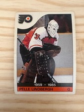 1985-86 O-Pee-Chee #110 Pelle Lindbergh Mem. - Philadelphia Flyers (invM7)