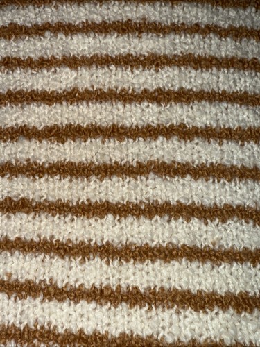 J.Crew Damen Strickpullover Gr. Large Herbst orange rost Streifen Stehkragen Freizeit - Bild 3 von 15
