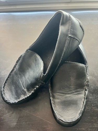 BOYS HARPER CANYON BLACK LEATHER LOAFERS DRESS SHOES SIZE 6 - Picture 6 of 10