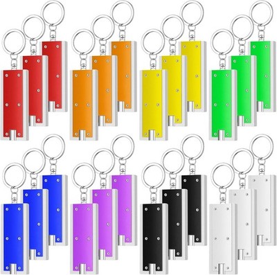 24 PCS Mini Keychain Flashlights Bulk, Powerful LED Metal Carabiner Clip Lights,