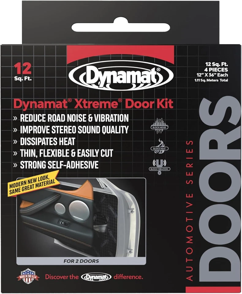 Dynamat Dynamat Xtreme Sound Deadening Car Insulation Door Kit – Pre - Image 2 of 4