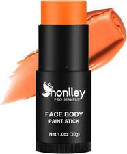 Dark Orange Face Paint Stick - Professional SFX Makeup for Tiger, Fox, Pumpkin
