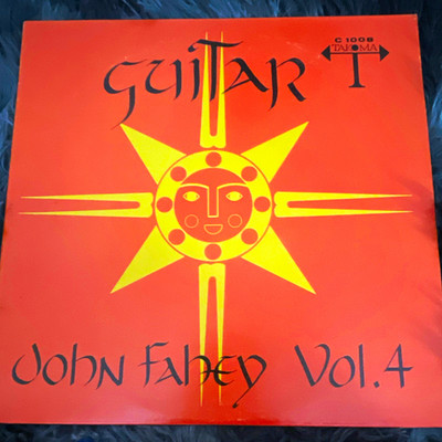 John Fahey Guitar Vol. 4 12'' Black Vinyl LP Stereo Takoma C-1008