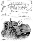 "God Made a Farmer" Original Inked Art by JB Milhoan
