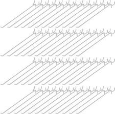 100 Pack 10 Inch Stainless Steel Hooks for Pegboard Silver Peg Board Hangers
