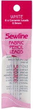 Sewline Mechanical Fabric Pencil Lead Refill 6/Pkg-White