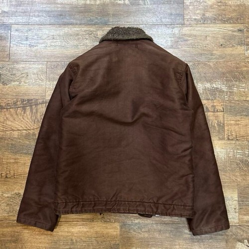 Buzz Rickson's Demotex N-1 Deck Jacket USN Vintage Alpaca Lined Brown Size 36 - Picture 3 of 7