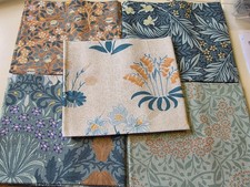 STUNNING "WILLIAM MORRIS KELMSCOTT GARDEN"  FAT QUARTERS - 100% COTTON
