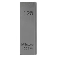 Mitutoyo 611165-531 Gage Block, Rect, Steel, 0.125 In, Asme 0