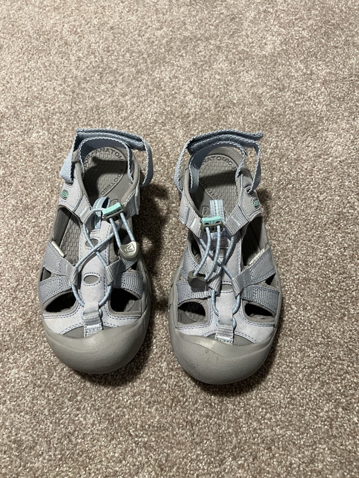 Sandali Keen da donna Newport H2 taglia 6 5 US grigio onda oceanica