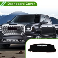 Dashboard-Abdeckung FüR Chevrolet Silverado 14-18 Schwarz Orange 1 Stk
