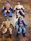 Lot Of 4 MOTU Masters of the Universe Action Figures, Vintage 1980s Toys