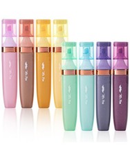 Glitter Highlighters set 8 Pack Metallic Pastel stationery set
