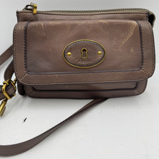 Fossil Womens Handbag Brown Leather Key Per H...