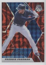 2021 Panini Mosaic Reactive Red Mosaic Prizm Freddie Freeman #53 0c7d