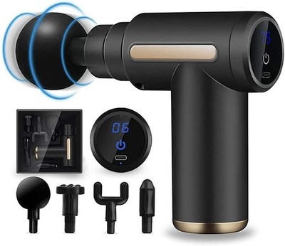 Massagepistole Elektrisches Masage Gun Percussion Muscle 4/8 Köpfe Massagegerät