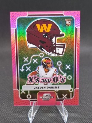 2024 Panini Contenders Optic - XS and Os Jayden Daniels #XO-JDS Pink Prizm /75