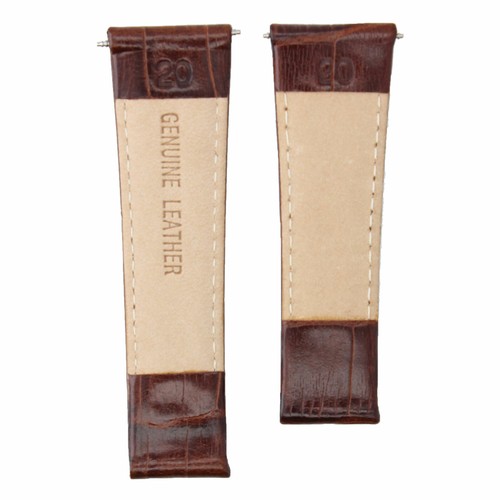 20MM LEATHER WATCH STRAP BAND FOR ROLEX DAYTONA 16518 116519 BROWN WS LONG - Picture 6 of 6