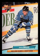 David Bruce #191 1992-93 Ultra San Jose Sharks Hockey