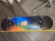 COMPLETE SKATE BOARD CRUISER 30 x 8 TRUCKS WH...
