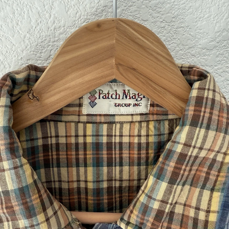 Chaqueta Acolchada De Colección Parche Magic Mediana Para Mujer Wolf Cabin Reversible Grannycore Foto 3 de 4