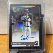 2020 Panini Donruss Optic Rated Prospects Signatures Deivi Garcia Black /35