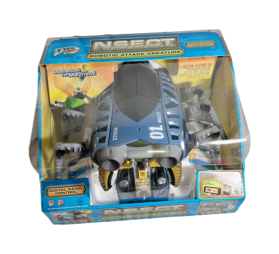 Tyco R/C N.S.E.C.T. 💥 Robotic Attack Creature 🪲 Digital RC Toy 2006 NIB 🔋 - Image 2 of 4