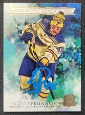 2021-22 UD THE CUP #SR-SP SCOTT PERUNOVICH SIGNATURE RENDITIONS NASHVILLE