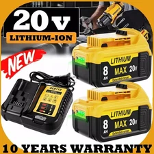 20V FOR DEWALT 20 Volt MAX Lithium-Ion Battery / Charger DCB203 DCB201 DCB200-2