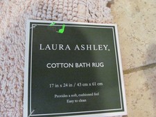  2 Cotton XL Crochet Bath Rugs  Bath Mats, 17"x24" Dusty Pink