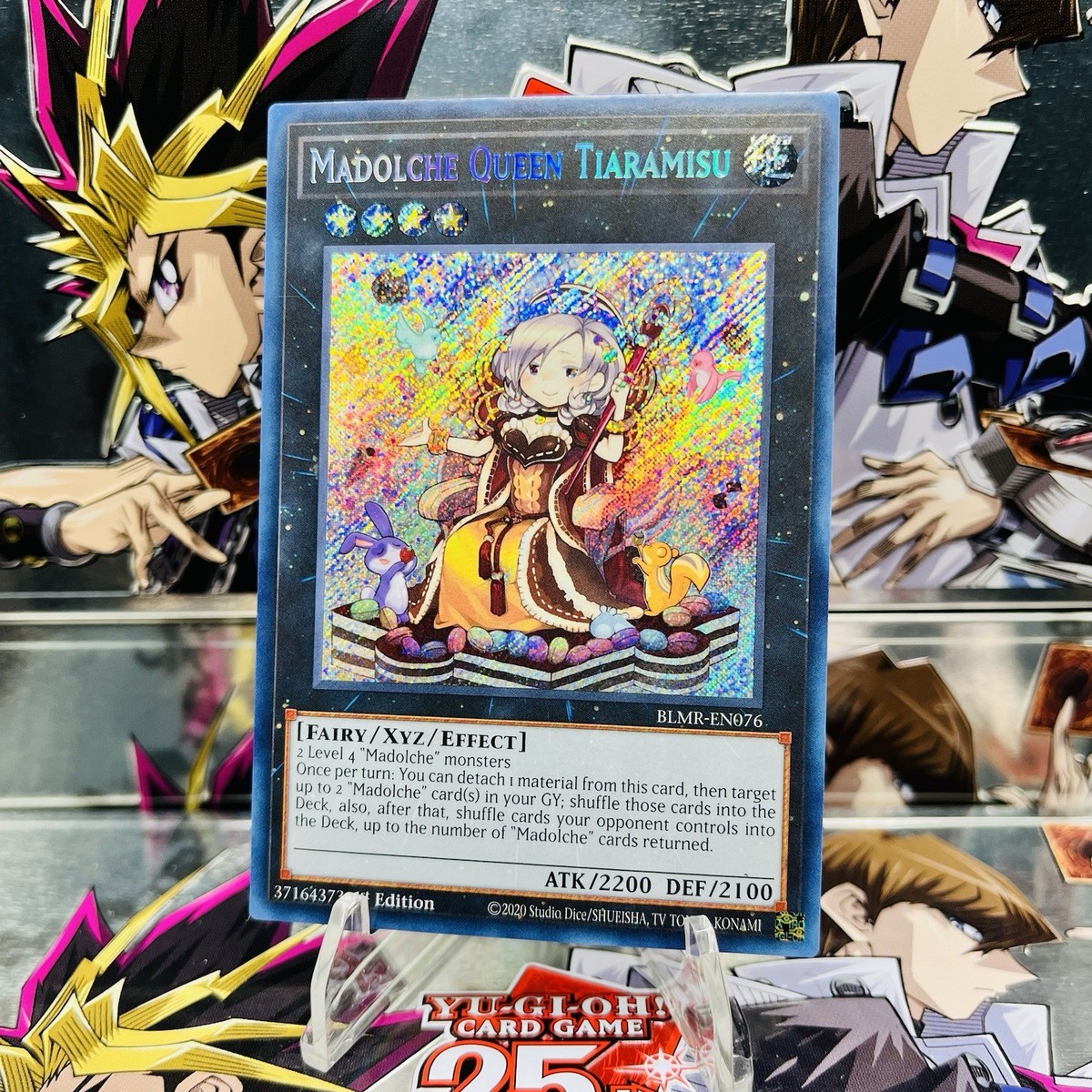 Yugioh Madolche Queen Tiaramisu BLMR-EN076 Secret Rare 1st Ed Near Mint